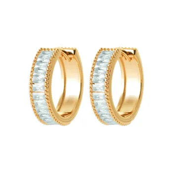 Boucles d'oreilles créoles Eléanore doré