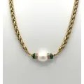 Collier Paloma émeraude et perle