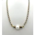 Collier Paloma pyrite et perle 