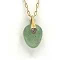 Collier Baby Axel quartz fraise vert
