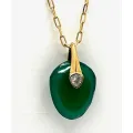 Collier Baby Axel Agate verte