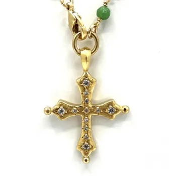 Collier happy rubis zoïsite médaille Holy