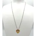 Collier Love bicolore