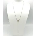Collier en Y héritage bicolore  