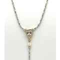 Collier en Y héritage bicolore  