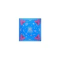 Foulard Comète bleu 90x90cm