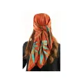 Foulard Comète rust 90x90cm