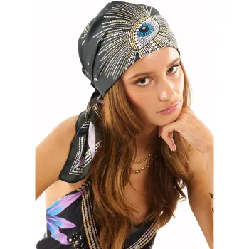 Foulard Comète noir 90x90cm