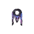 Foulard Comète noir 130x130