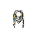 Foulard Sicily noir 130x130cm