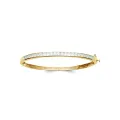 bracelet Jonc Lilou zircon doré