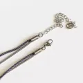Bracelet - Collier Valentine Anthracite - Argenté