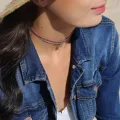 Bracelet - Collier Valentine Vieux rose Argenté