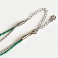Bracelet - Collier Valentine Emeraude Argenté 