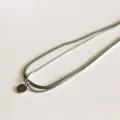 Bracelet - Collier Valentine Olive Argenté