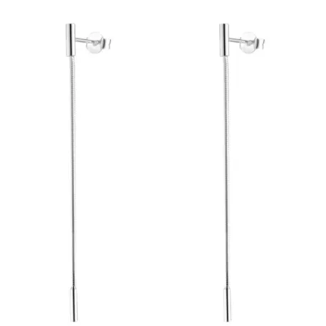 Boucles d'oreilles fil d'argent