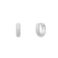 Boucles d'oreilles mini créoles tissées