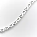 Bracelet maille rectangle Léa