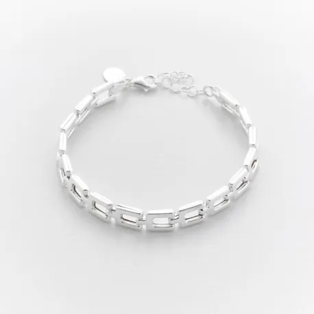 Bracelet maille rectangle Léa