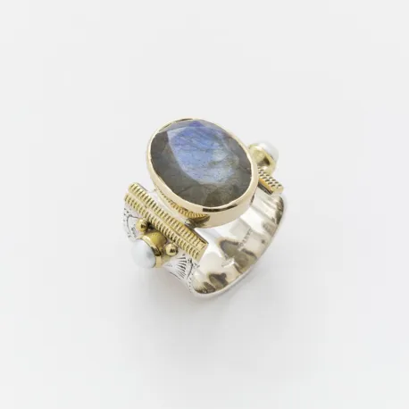 Bague Théa labradorite