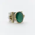 Bague Théa onyx verte