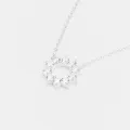 Collier soleil d'argent 