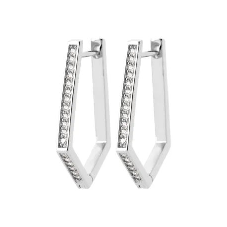 Boucles d'oreilles créoles Laïla argent