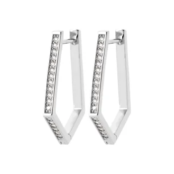 Boucles d'oreilles créoles Laïla argent