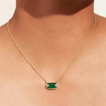 Collier Sangha Onyx Vert 