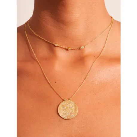 Collier double rang Tara zircons blancs