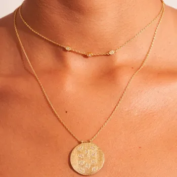 Collier double rang Tara zircons blancs