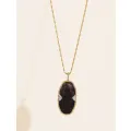 Sautoir Belize onyx texturé 