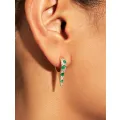 Boucle d'oreilles Ranee verte 