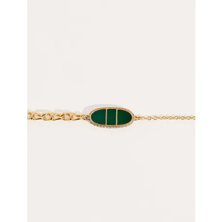 Bracelet Izy Onyx Vert