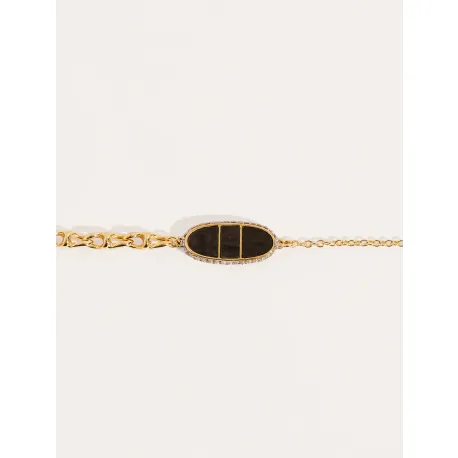 Bracelet Izy Onyx Texturé