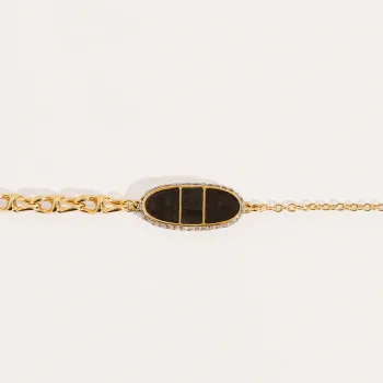 Bracelet Izy Onyx Texturé 