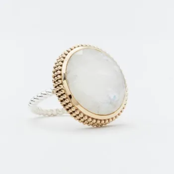 Bague Capucine argent Pierre de lune