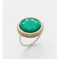 Bague Capucine argent Onyx verte