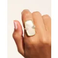 Bague Sangha Nacre Blanche 