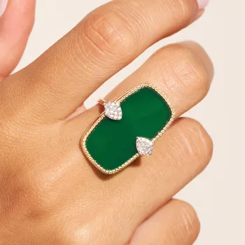 Bague Sangha Onyx Vert 