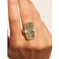Bague Sangha Obsidienne Dorée