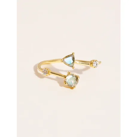 Bague Galia Ajustable Labradorite