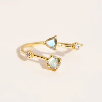 Bague Galia Ajustable Labradorite 