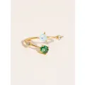 Bague Galia Ajustable Aventurine et Opalite 