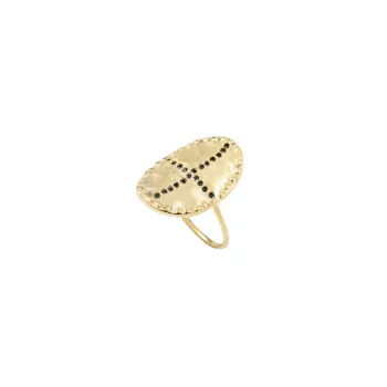 Bague Bazile zircons noirs
