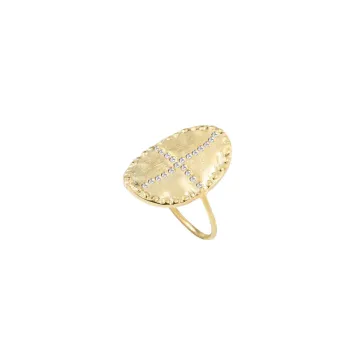 Bague Bazile zircons blancs
