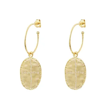 Créoles Bazile zircons blancs