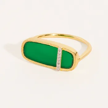 Bague Izy 3 Onyx Vert 
