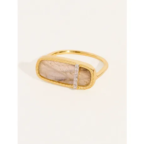 Bague Izy 3 labradorite