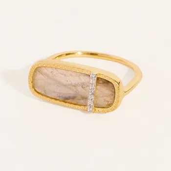 Bague Izy 3 labradorite 